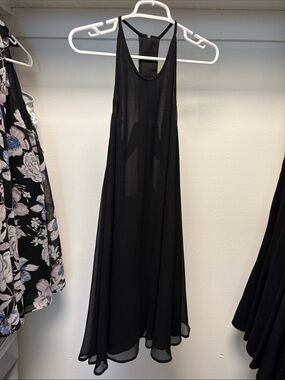 ASOS Black Backless Women's Halter A-Line Dress